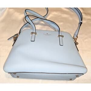 Kate Spade Cedar Street Maise Satchel Shoulder Bag Powder Blue CrossBody Strap